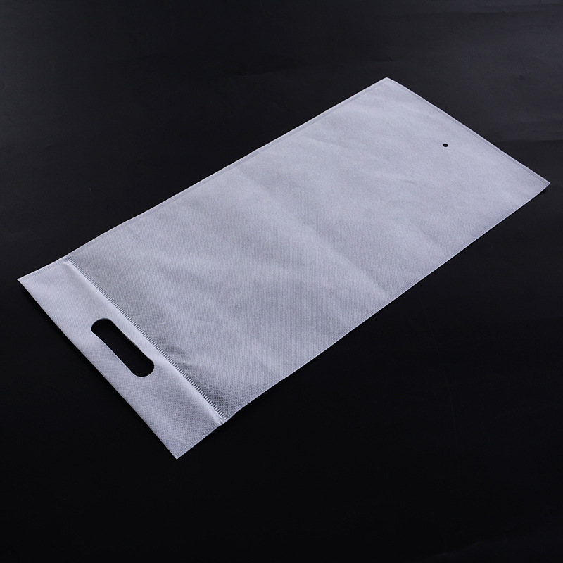 现货批发无纺布拉链密封包装袋服装自封袋白色背心袋厂家