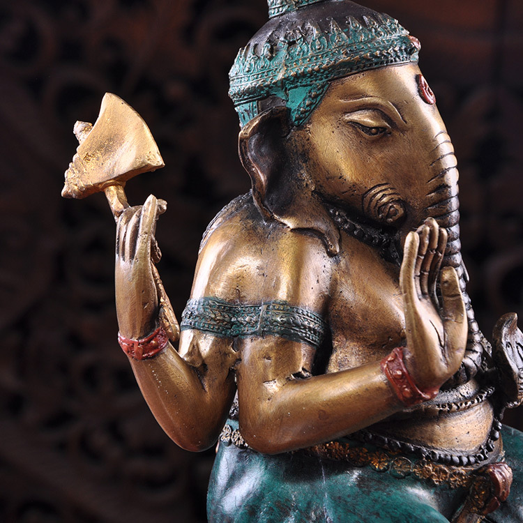 泰国进口工艺品铜质象摆件 象佛摆件批发4305