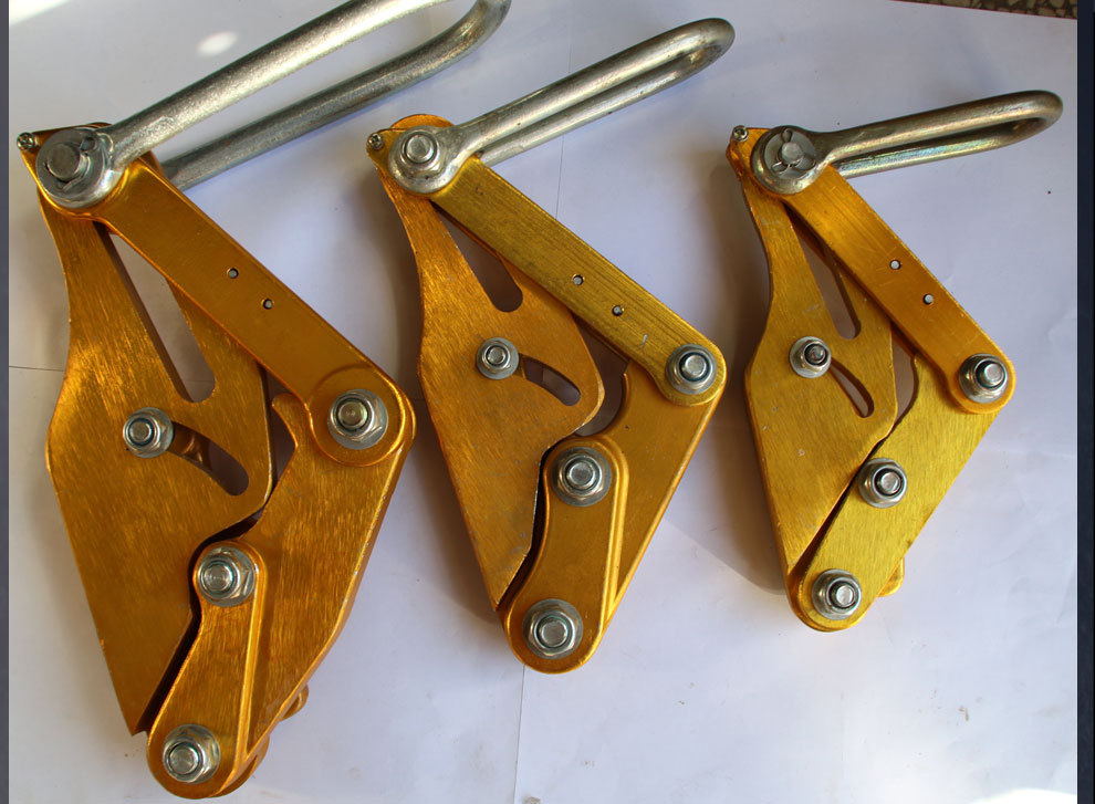 紧线机具 铝镁合金卡线器 卡头 钢丝绳拉紧收紧器 25平方-70平方