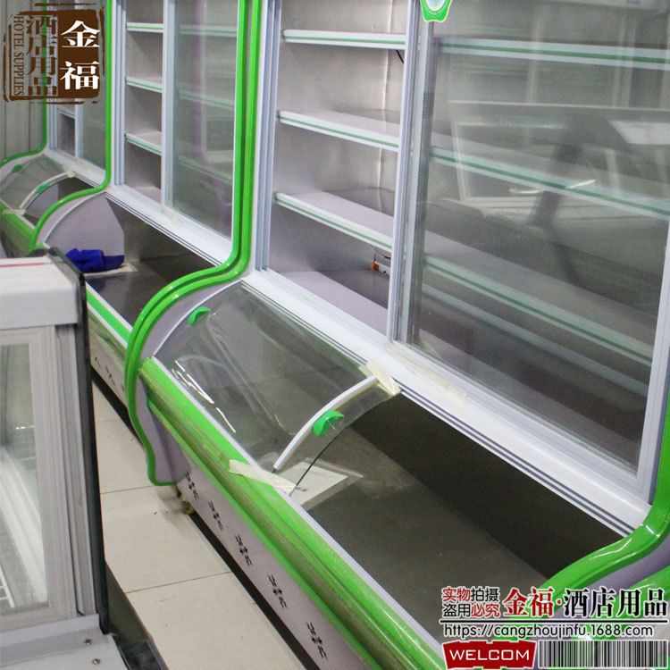 双门直风冷展示柜 商用保鲜冷藏保鲜柜 便利店饮料冷藏柜