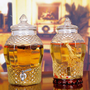 无铅玻璃泡酒瓶药酒坛子罐子酿葡萄酒杨梅酒瓶子人参泡药材罐子