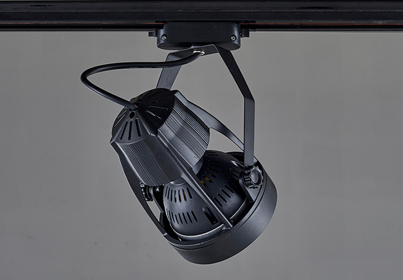 par30轨道灯射灯欧司朗芯片35w带风扇led帕灯服装店导轨灯