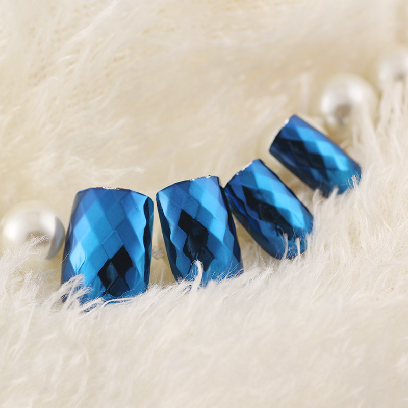 nadeco纳笛蔻 人鱼鳞片金属镜面手甲 电镀美甲贴片 假指甲亮片