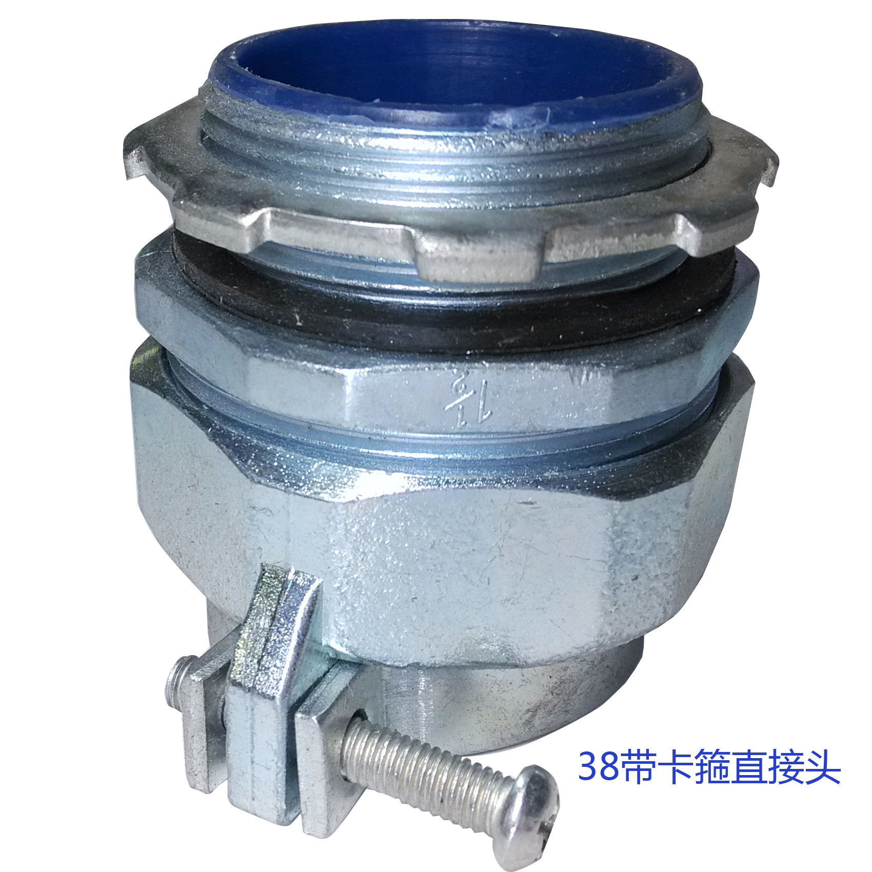 厂家专业生产 内径38带卡子直接头 防爆接 头锌合金软管接头