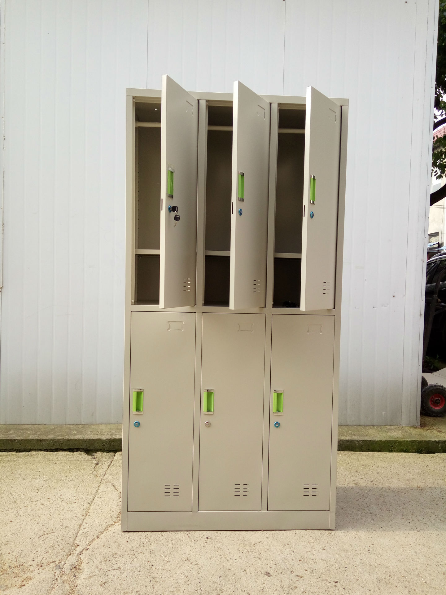 厂家定做6门更衣柜 铁皮员工更衣柜 六门钢制衣柜储物柜厂家直销