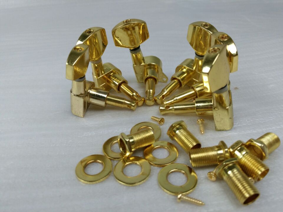 高档镀金十弦吉他弦轴 方头10弦小合金弦卷