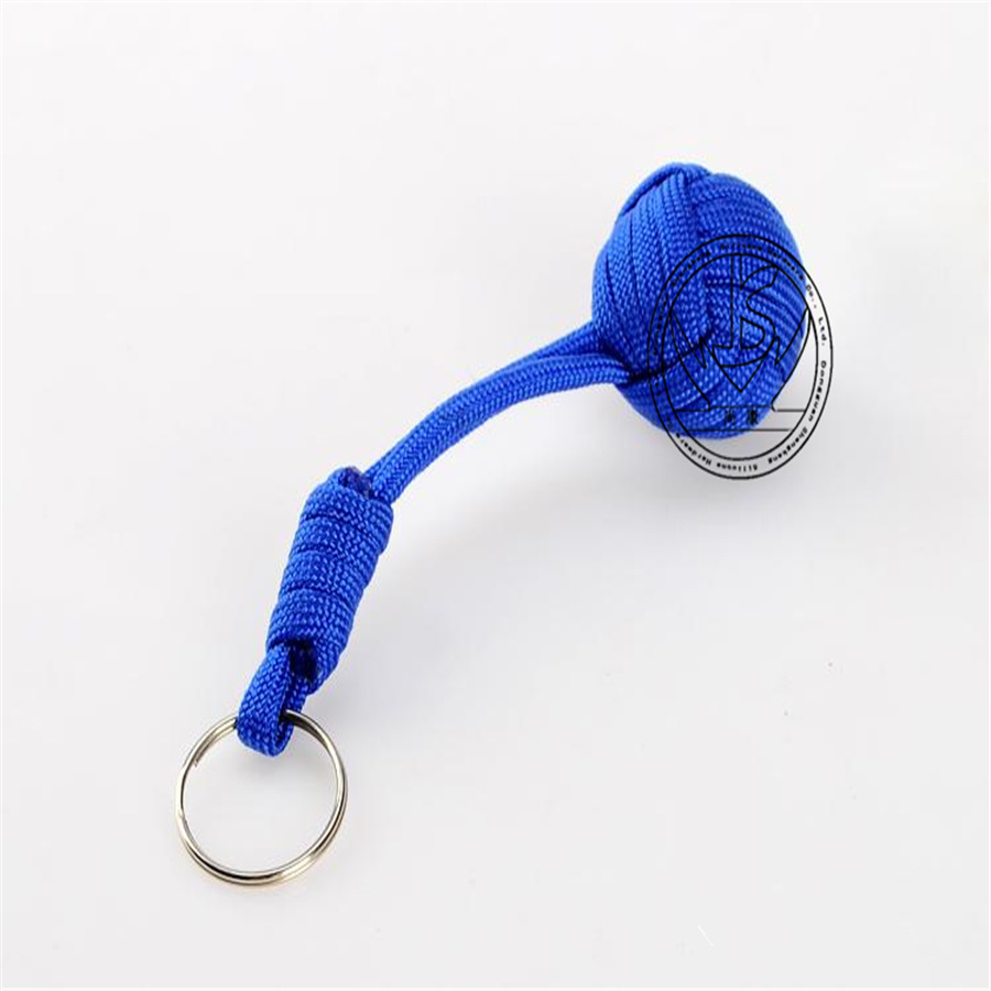 户外生存求生应急伞绳编织钥匙扣 野营登山钥匙挂件 猴拳钥匙扣