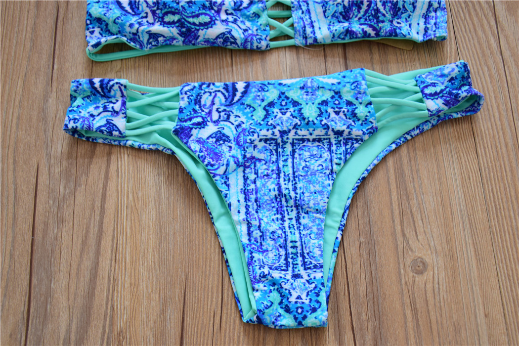 2016新款尤迪安品牌双面款女式分体显瘦-比基尼,分体泳衣