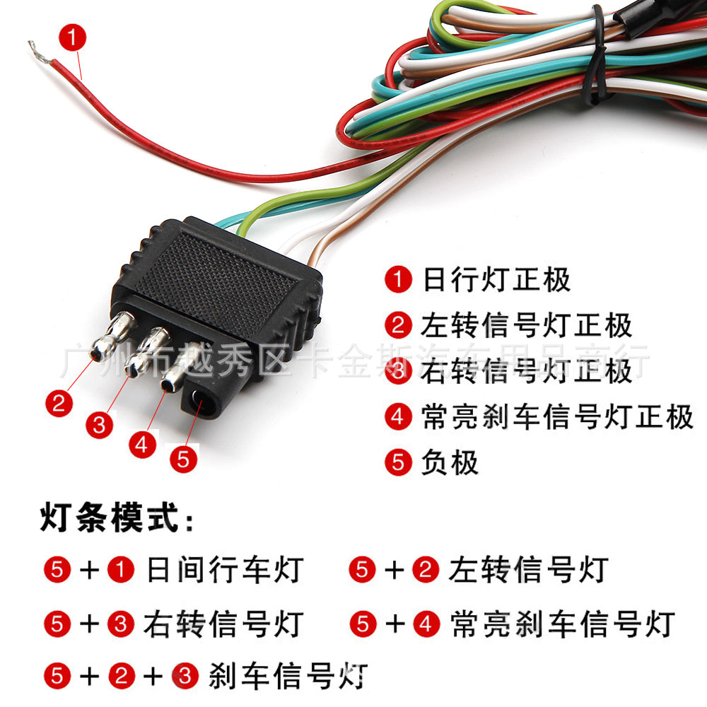 皮卡车专用灯条 strip tailgate light 双色刹车转向灯条 150cm