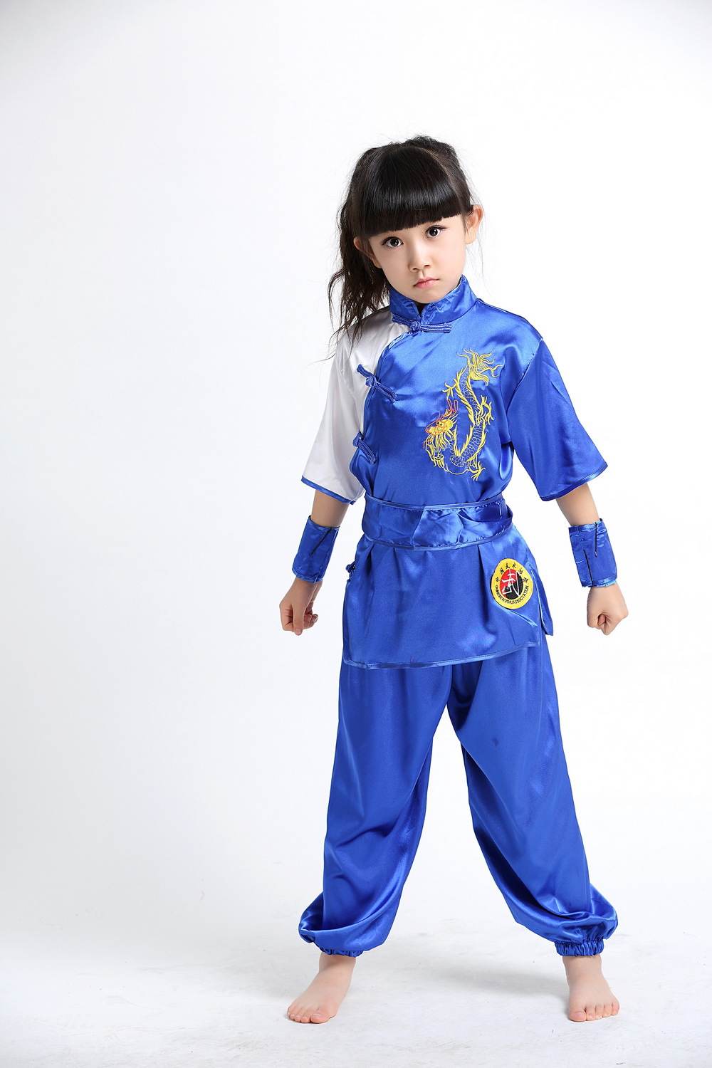 男女少儿功夫武术演出服幼儿园小学生训练练功服饰儿童中国风套装