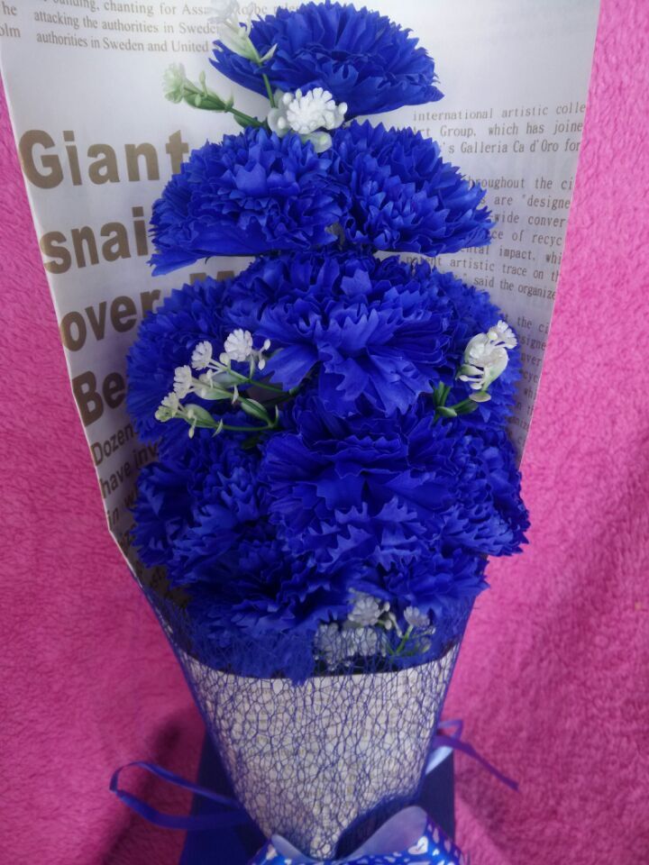 热销9朵康乃馨香皂花束礼盒母亲节礼物送妈妈生日老师创意礼品