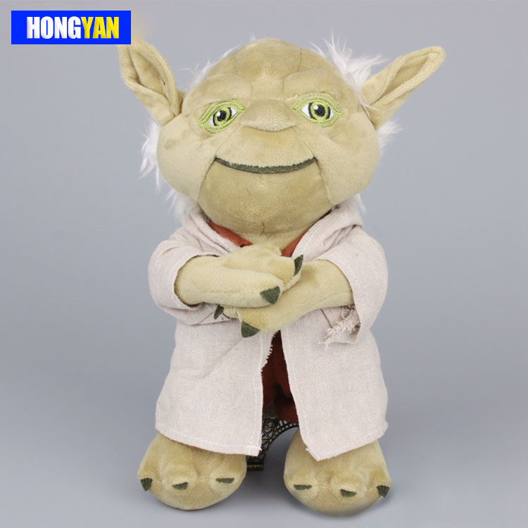 电影周边 星球大战绿怪物 智慧老人 尤达大师公仔 星球大战 毛绒