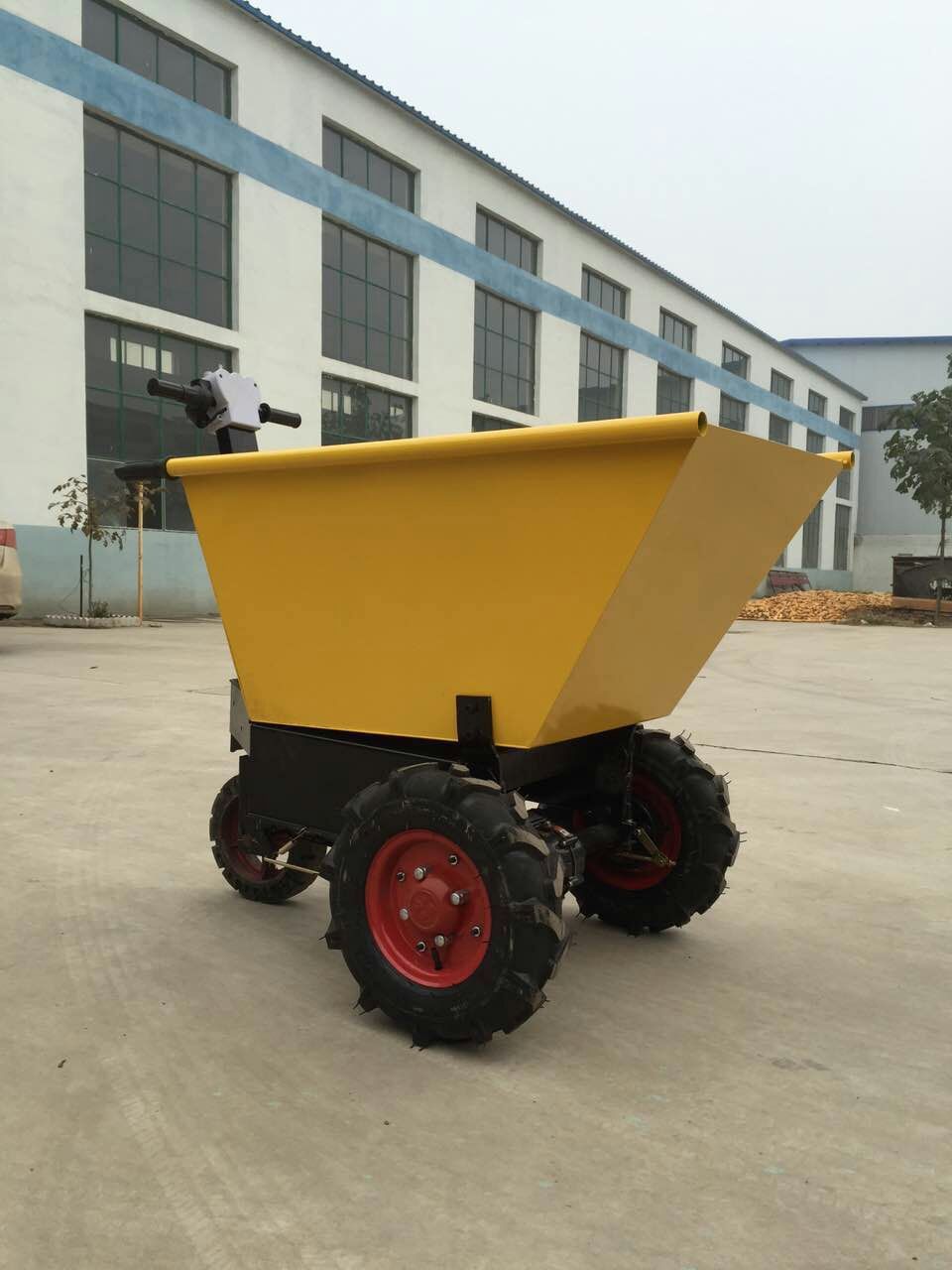 工地电动手推车 建筑工地水泥砂浆混凝土输送车 小型搬运车