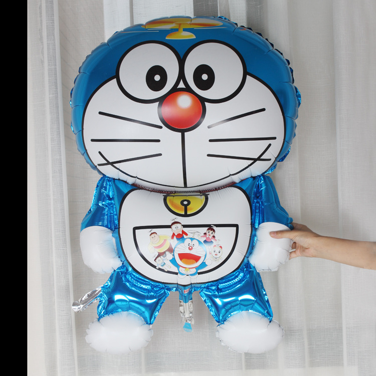 特大号机器猫气球 哆啦a梦叮当猫气球 儿童生日派对布置铝膜气球
