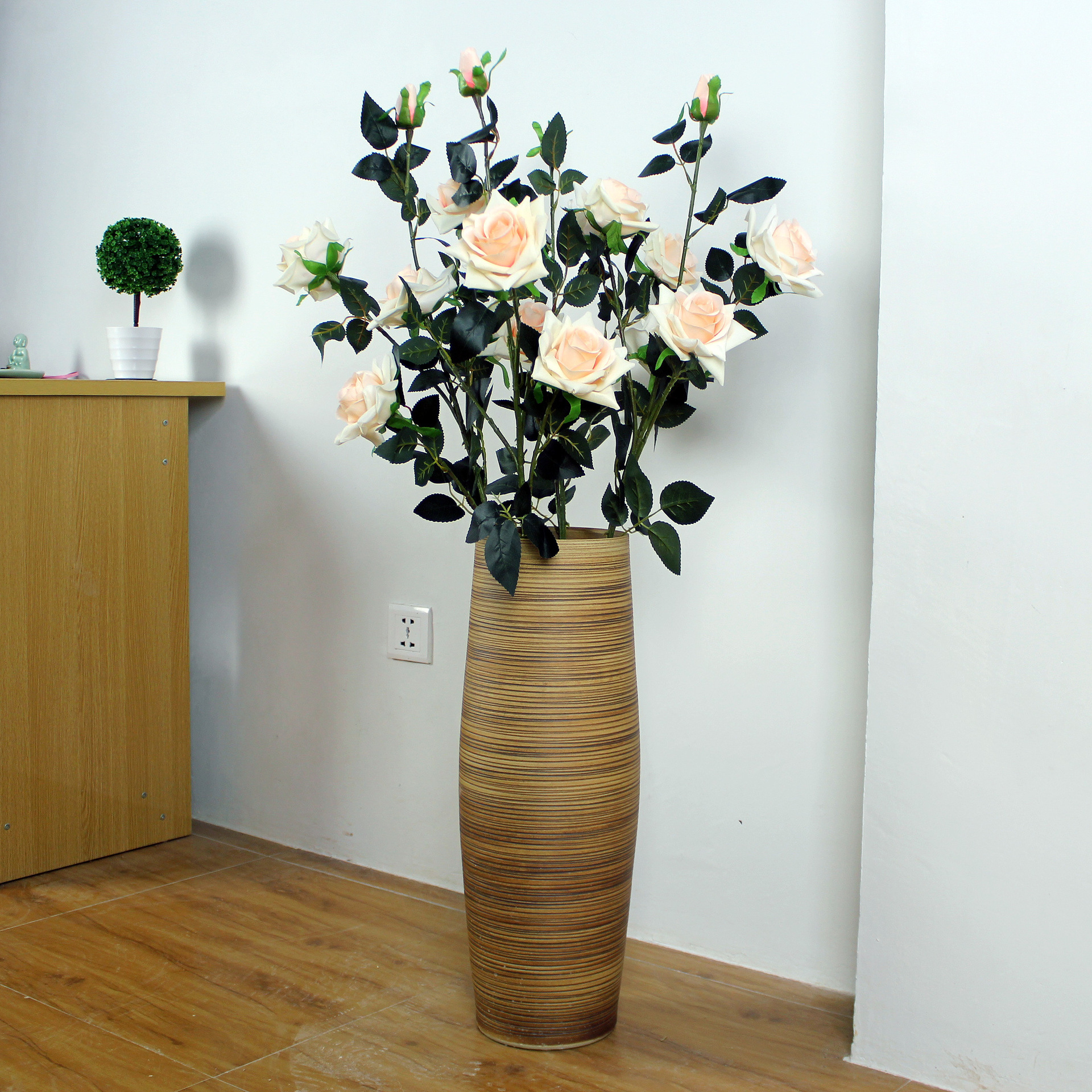 欧式艺术陶瓷落地大花瓶景德镇现代简约客厅