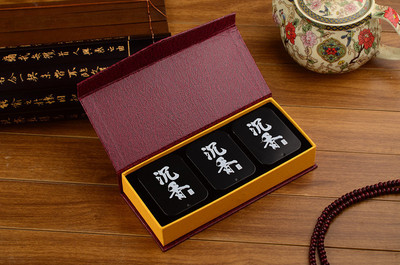 现货沉香礼品盒 可装铁盒檀香粒15克装5克装包装盒