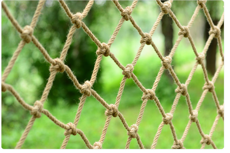 手工天然麻绳网装饰服装店挂衣楼梯防护网攀爬网防