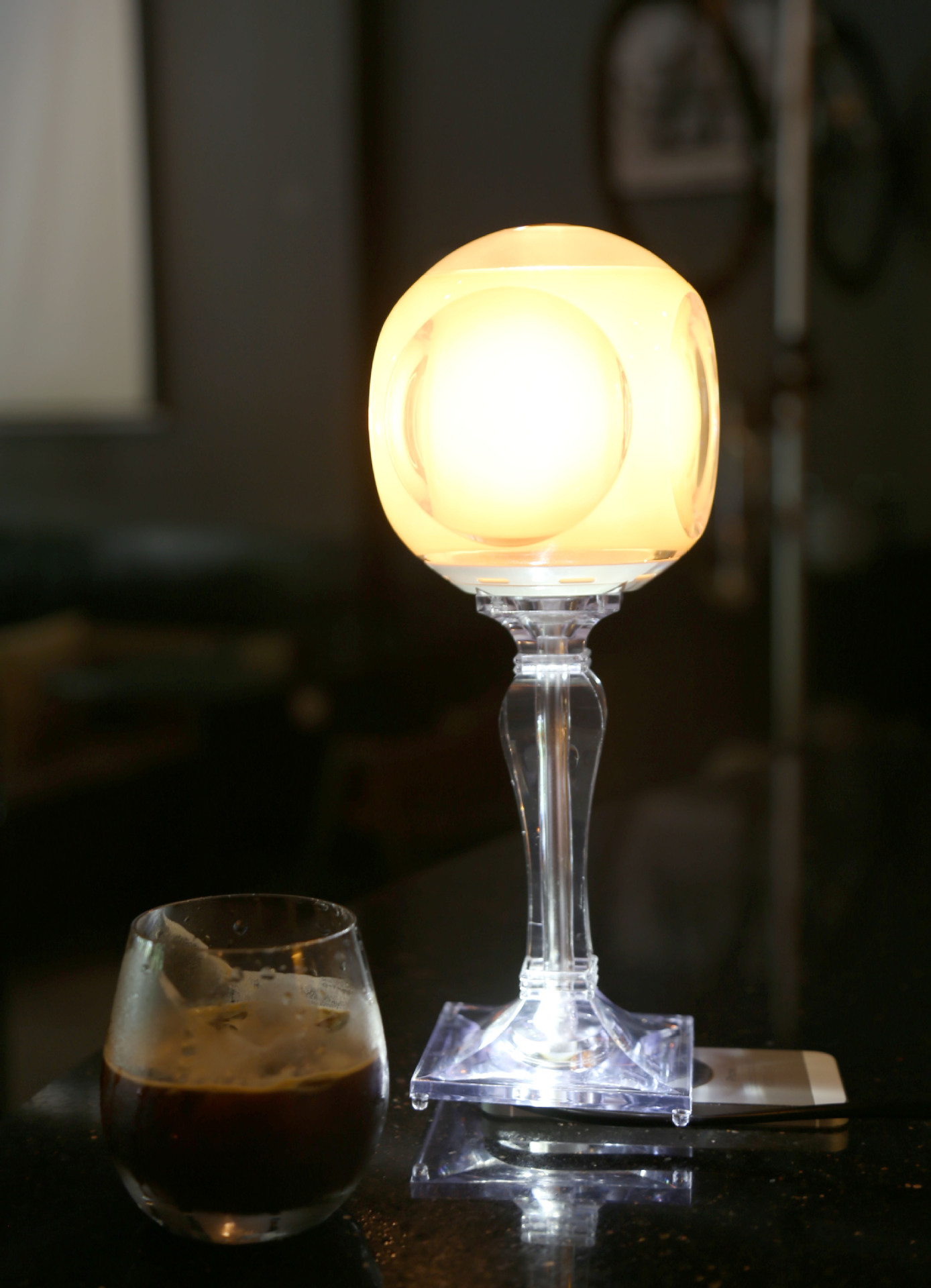 床头台灯 卧室床头亚克力台灯 简约卧室床头书房客厅台灯