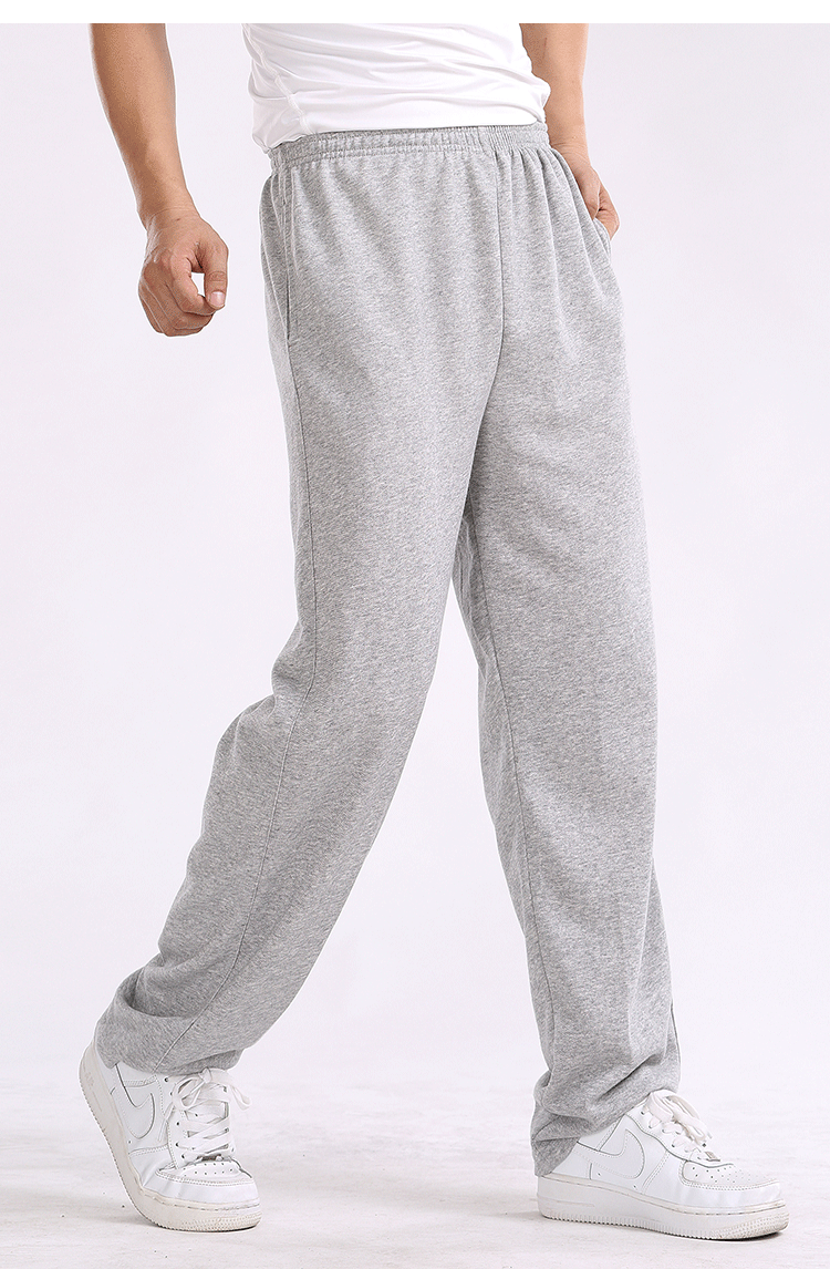 运动裤男薄款长裤夏季新款宽松加大码男装休闲卫裤纯棉跑步裤潮