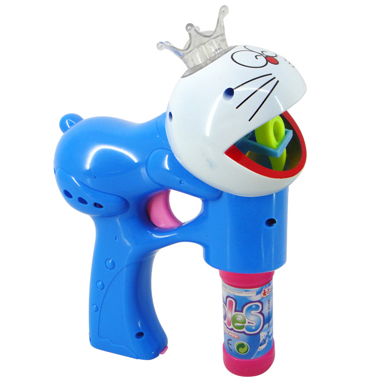 大号音乐全自动泡泡枪哆啦a梦 小孩电动不漏水吹泡泡机儿童玩具