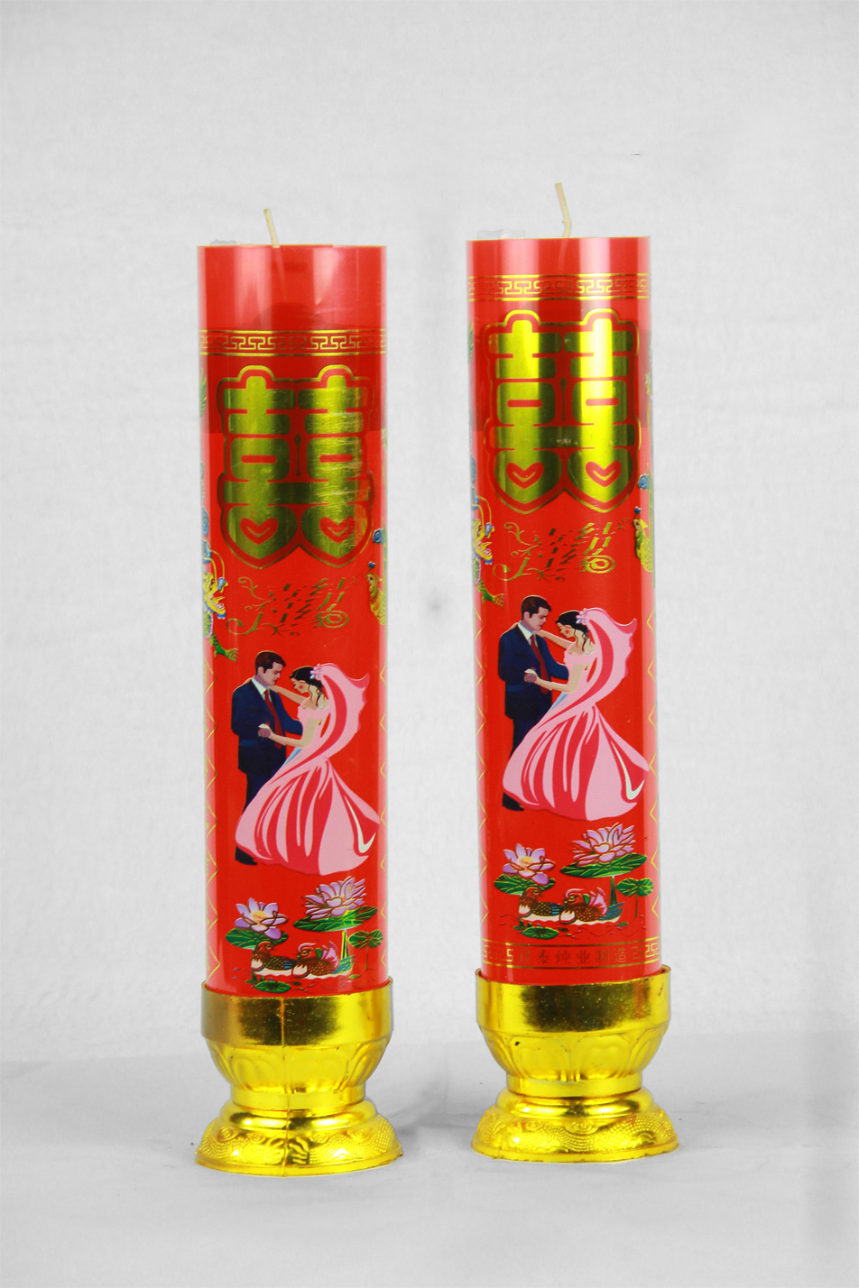 鑫泰批发供应特大号婚庆7天喜字龙烛 招财蜡烛 斗烛