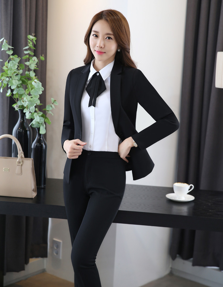 职业套装女装秋冬款白领工作服工装美容院经