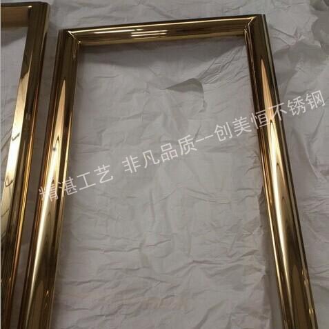 定制酒店大厅不锈钢画框,钛金不锈钢画框