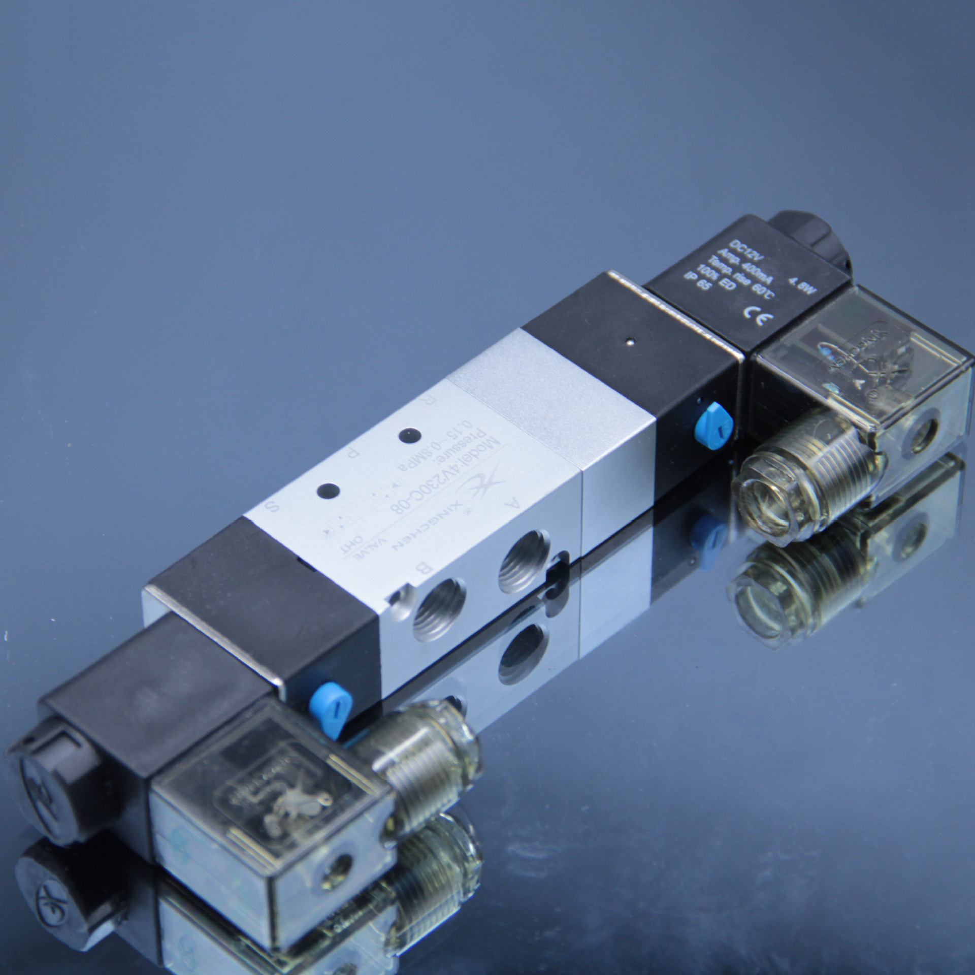 本高科技 亚德客型电磁阀 4v230c-08 双电控 三位五通电磁阀