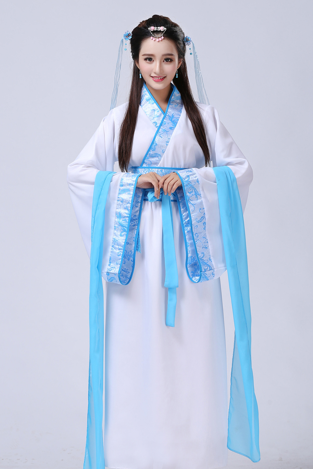 古装仙女服装唐朝古代汉服演出服装舞蹈服襦裙公主贵妃古典舞唐装