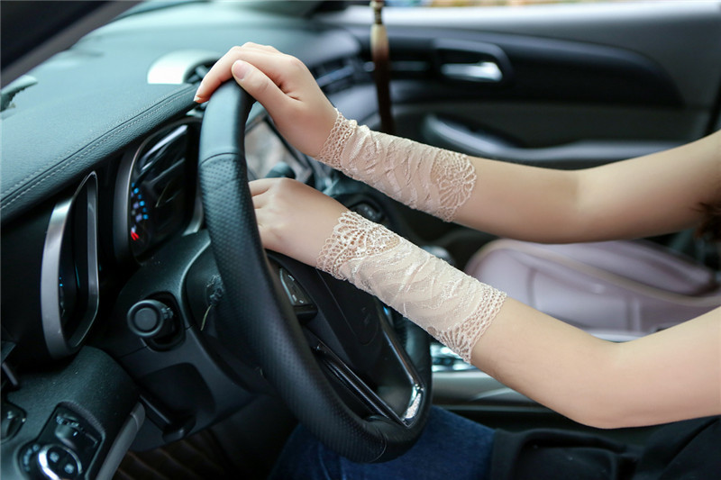 Summer Women's Sunscreen Lace Beautiful Decorative Wrist Elbow Gloves Oversleeve Arm Guard Arm Protection Covering Scar