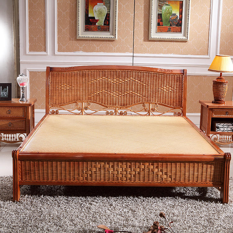 8米别墅印尼真藤床