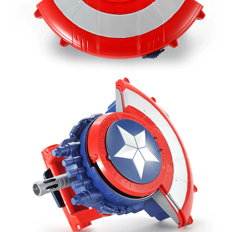 淘宝创意连发弹珠美国超人战盾多功能防护盾水枪儿童玩具厂家批发