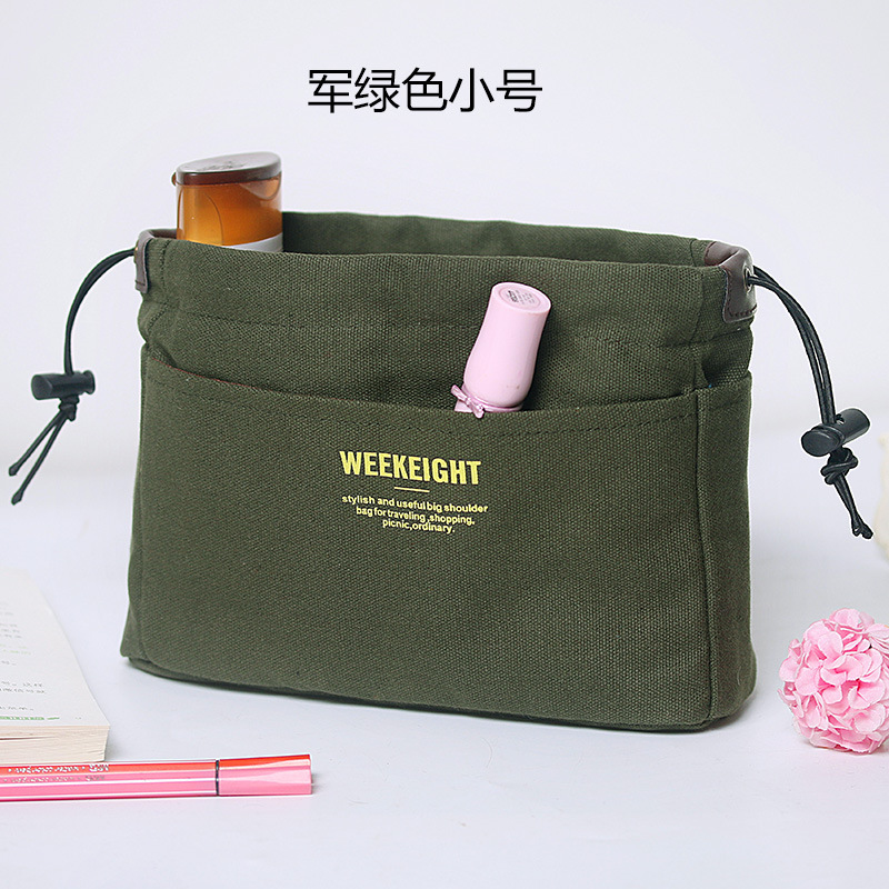 Amazon Practical Waterproof Canvas Portable Bag Cosmetic Bag Organizing Multifunctional Travel Storage Bag Buggy Bag