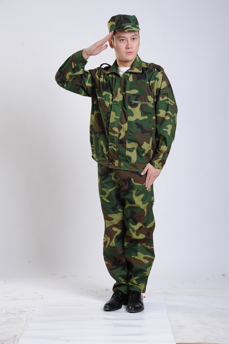 供应学生军训服春秋冬季丛林迷彩服套装男士-迷彩服,军迷服,作训服