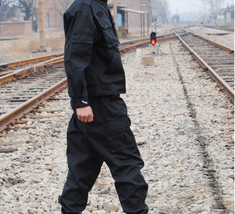 批发正品07海军藏青夏作训服长袖套装配发夹克式防静电工作服