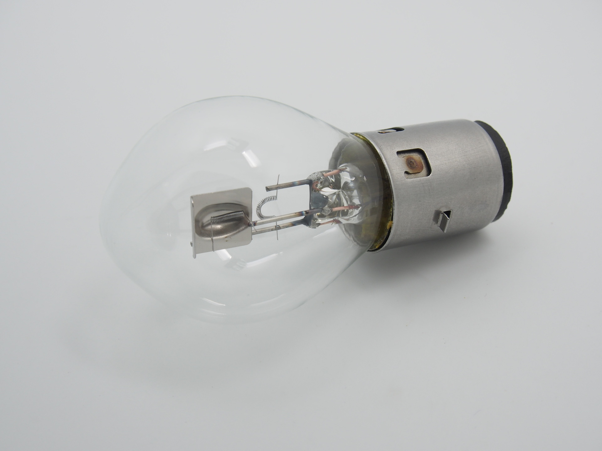 摩托车电瓶车前大灯灯泡b35 12v35w ba20d双爪适用各类车型改装