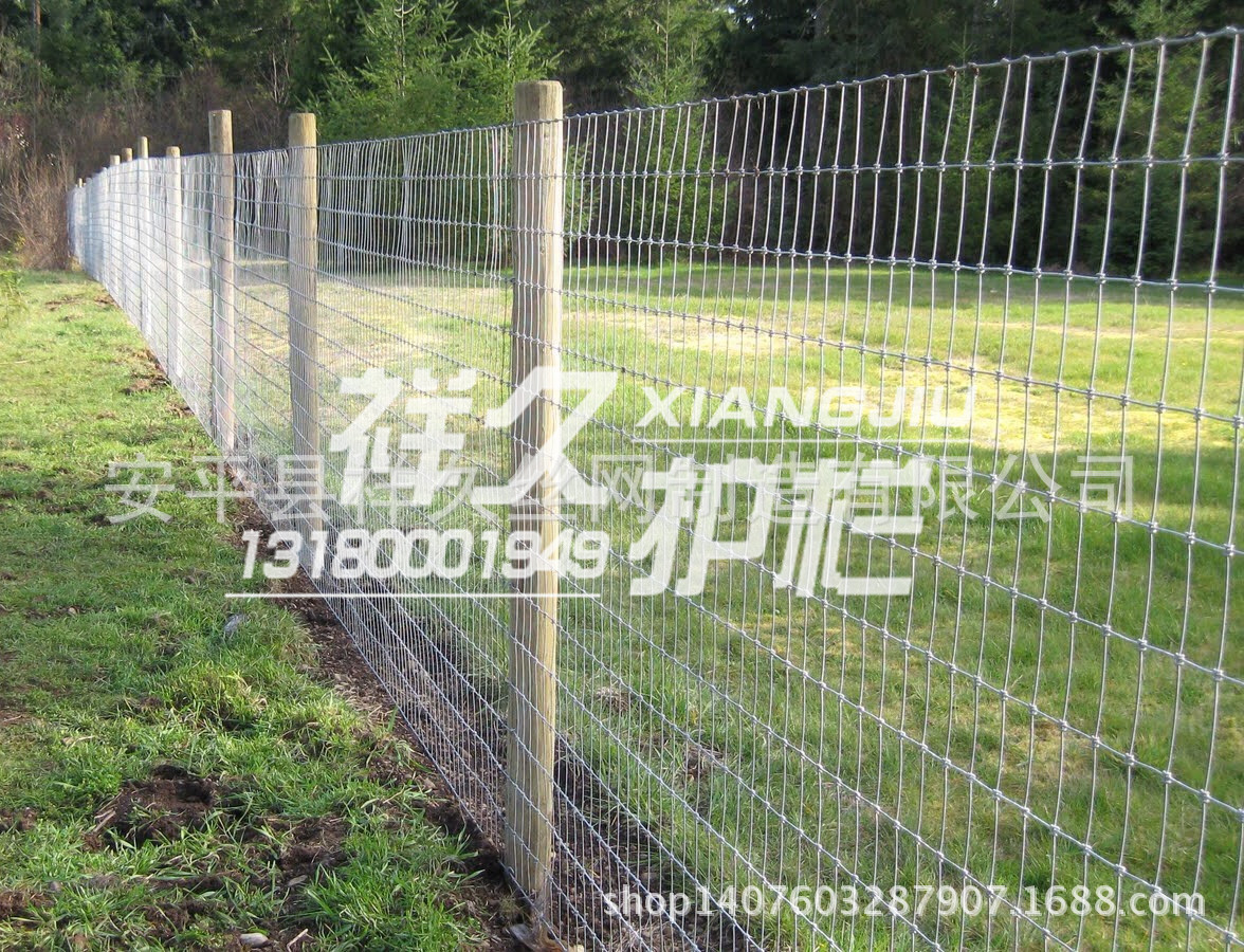 草原围栏养鹿牛羊安全防护网镀锌牛栏网临时护栏网钢丝铁丝网围.