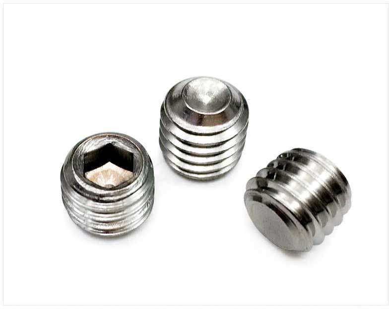 2mm/2.5mm 不绣钢304 凹端机米紧定螺钉 din916内六角无头螺丝