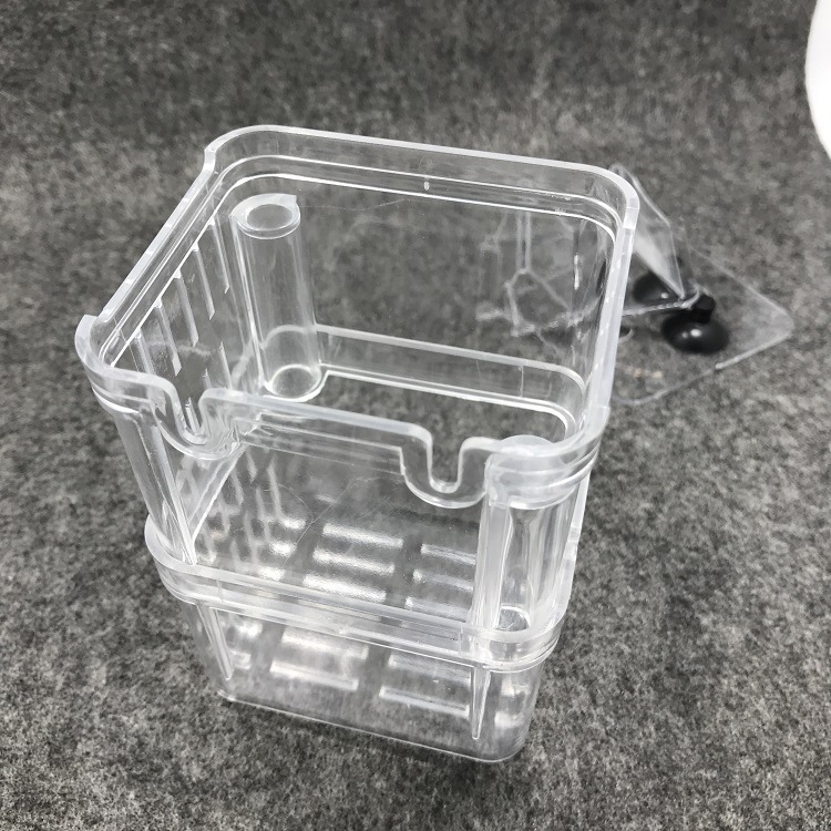 Fish Fry Incubator Guppy Transparent Breeding Box Douyu Isolation Box Acrylic Double-Layer Self-Floating Incubator Small Size