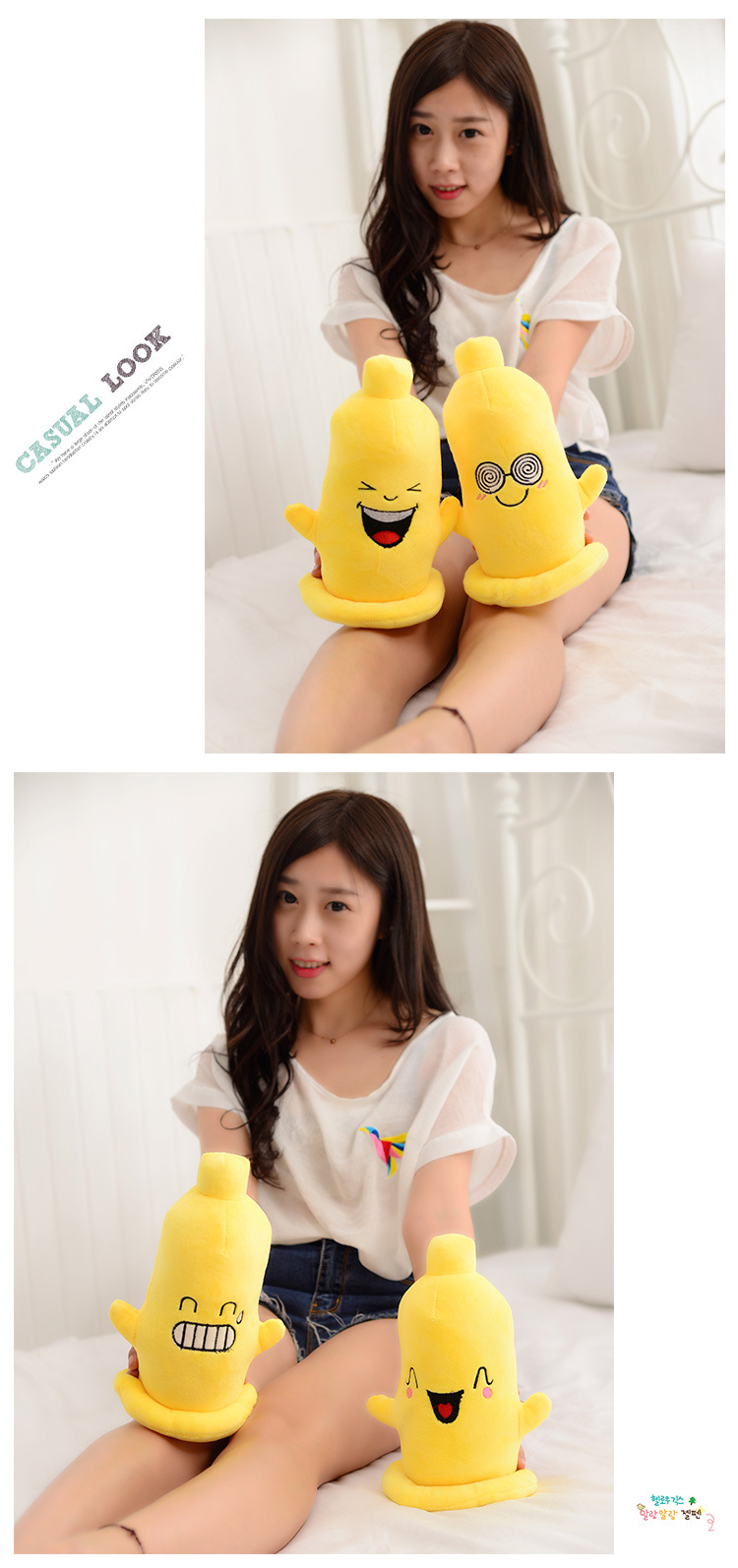 创意搞怪情趣避孕套公仔抱枕毛绒玩具胸搞笑男女朋友生日礼物女.