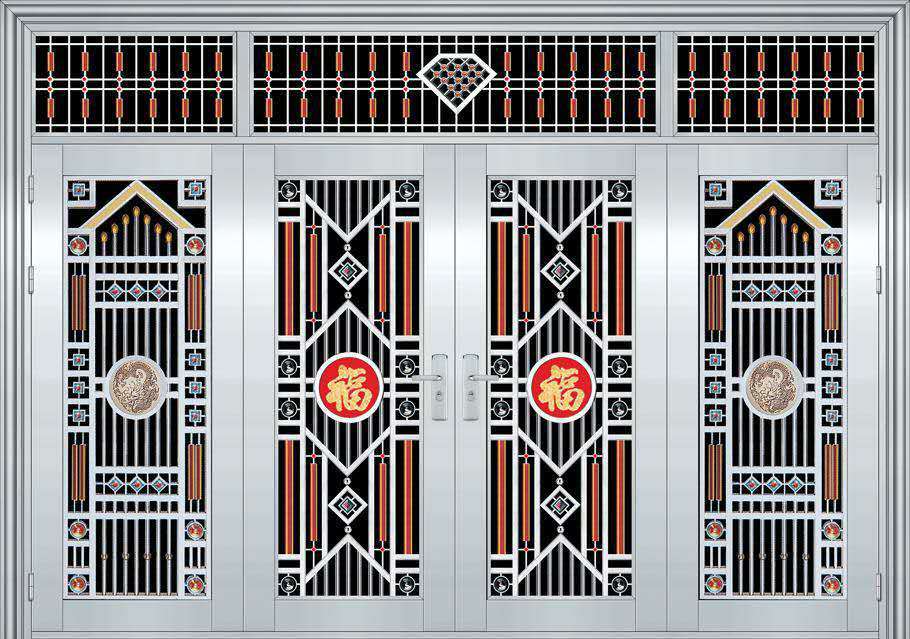 厂家直销 不锈钢门 304不锈钢四开大门