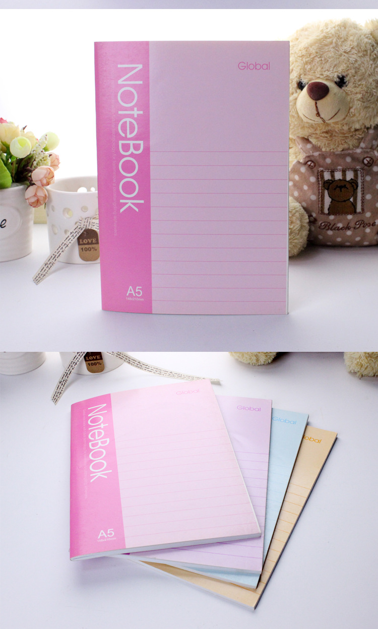 办公用品 a5软面抄笔记本记事本80克30张内页学生本子文具批发-笔记本