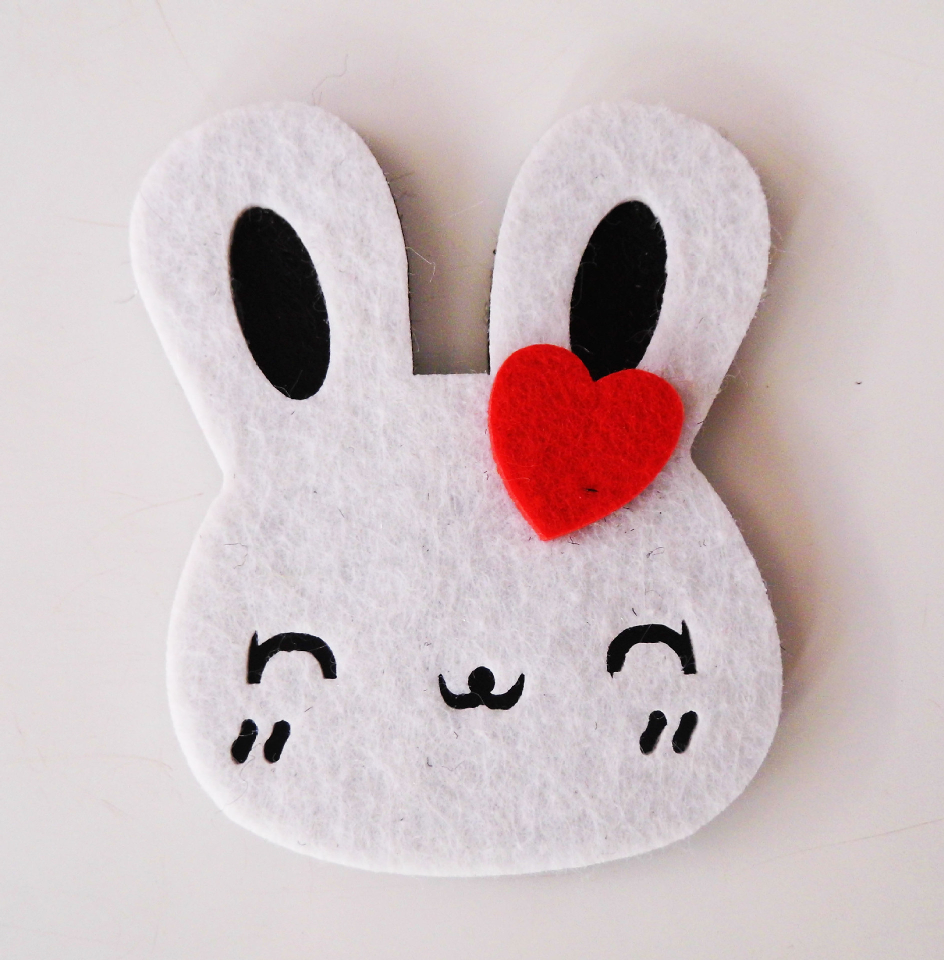 可爱卡通小兔子贴饰复活节兔子happy easter复活节兔子毛毡配饰