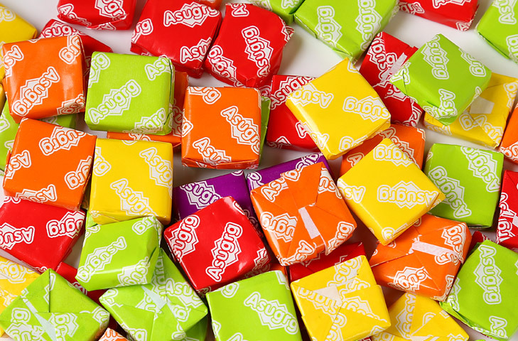 茂林85g瑞士糖包装 方块果汁软糖酸甜奶糖喜糖批发