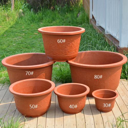 大盆加厚塑料花盆中式种树大盆荷花种植盆30#~一米#批发加厚大盆