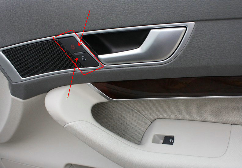 奥迪a6l c6 09—11年 中控开关 门锁开关 闭锁器开关