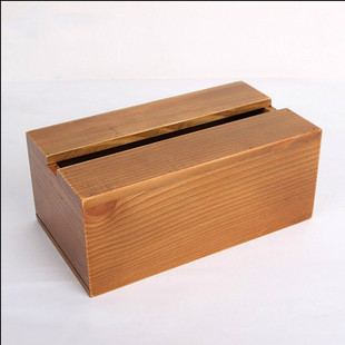 复古大号木制纸巾盒 客厅餐巾纸盒纸抽盒 创意大气饭店酒店抽纸盒