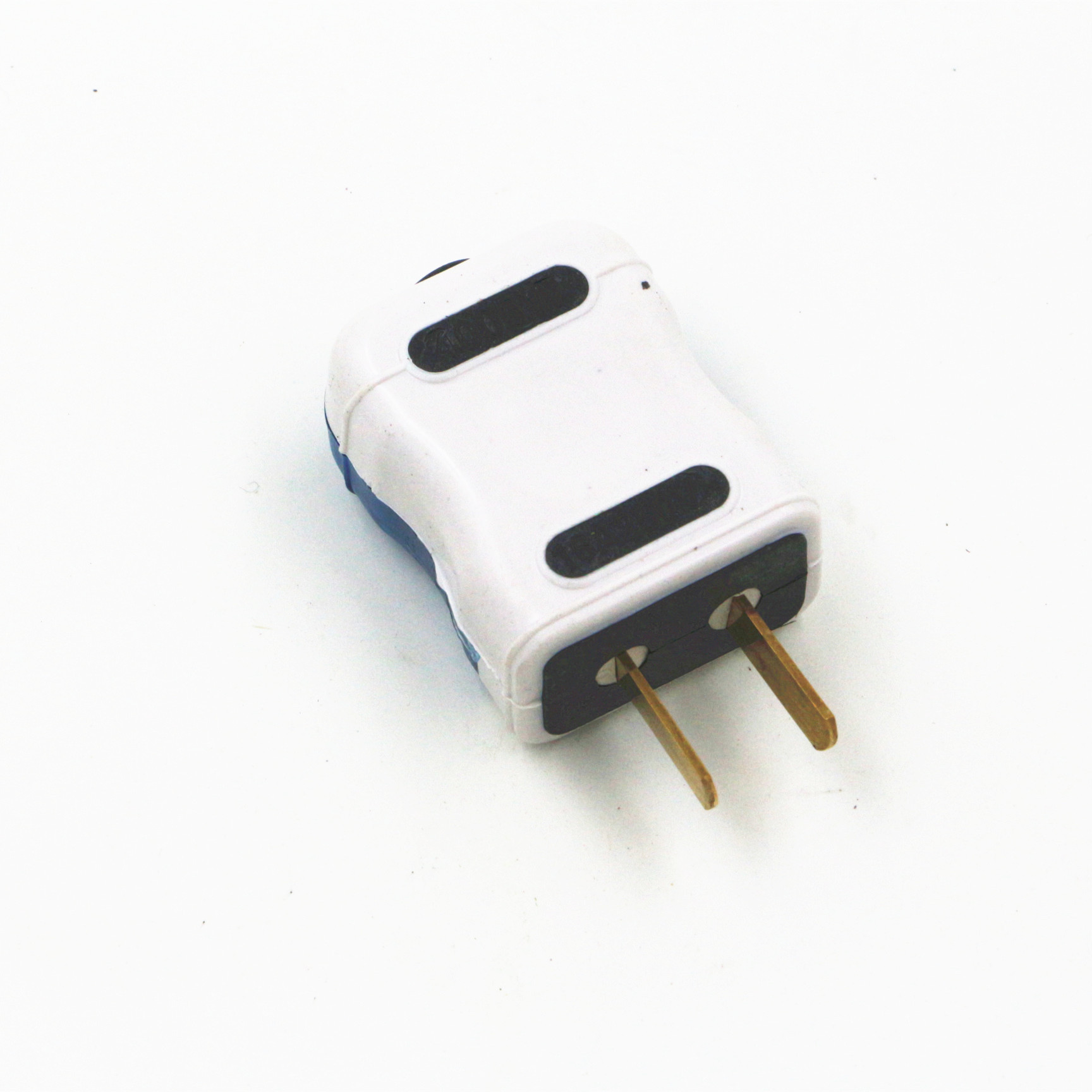 单相交流电两极可转动电源插头二极插头便宜转动插头 自接线插头