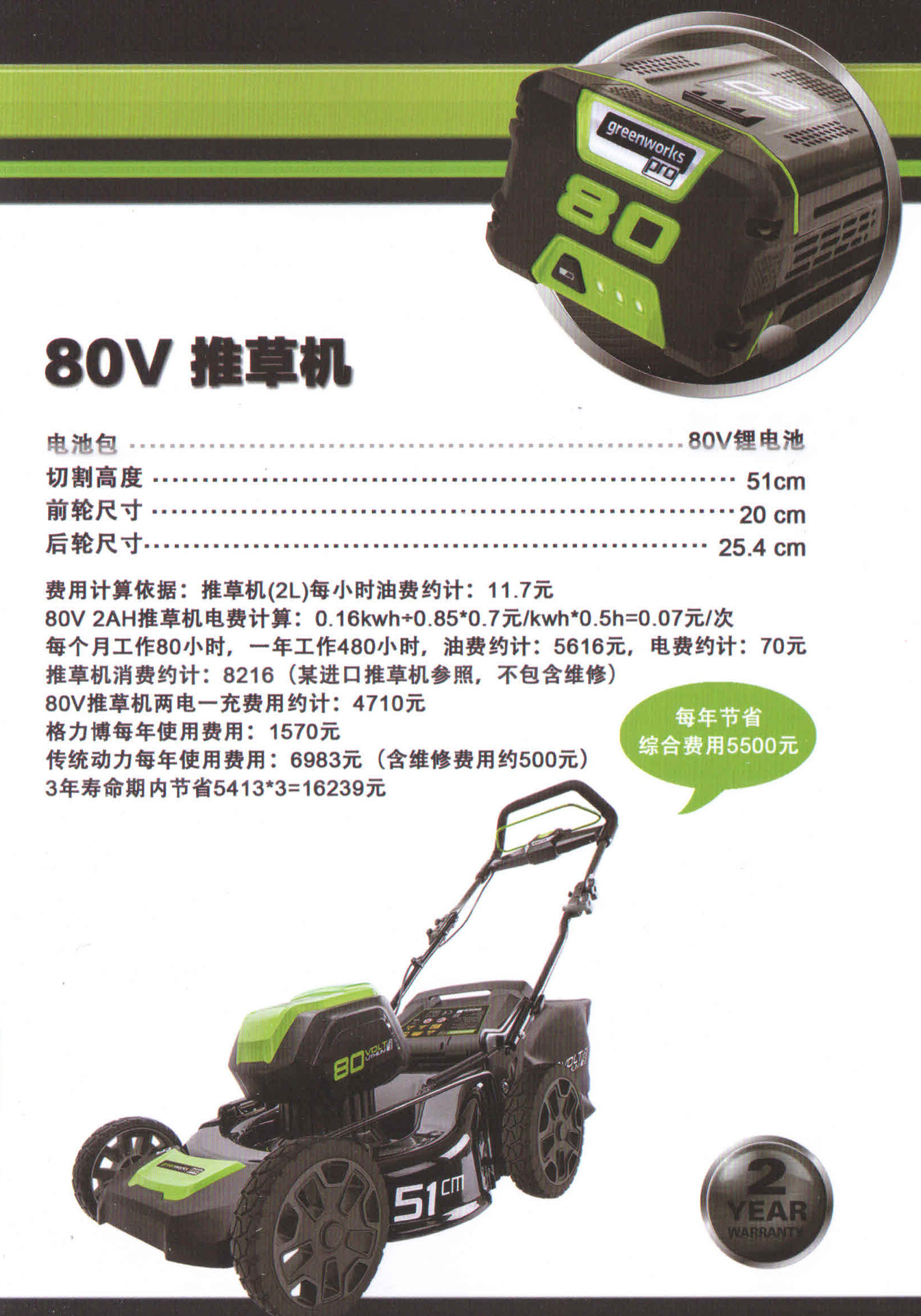 格力博80v锂电池草坪机,电动草坪机,充电式割草机,电动剪草机