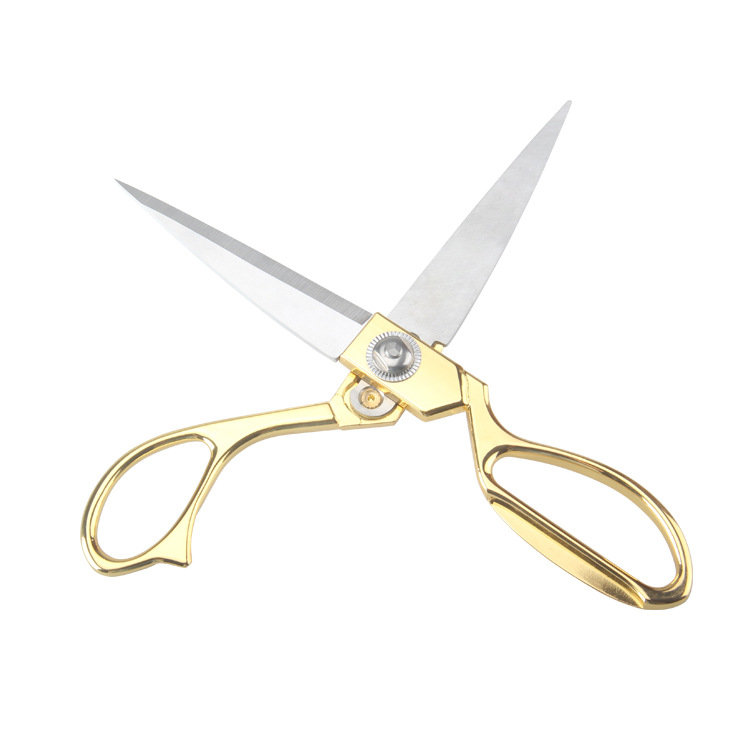 不锈钢镀金裁缝剪 阳江缝纫裁布剪刀 高档服装剪刀批发 - 工具批发网